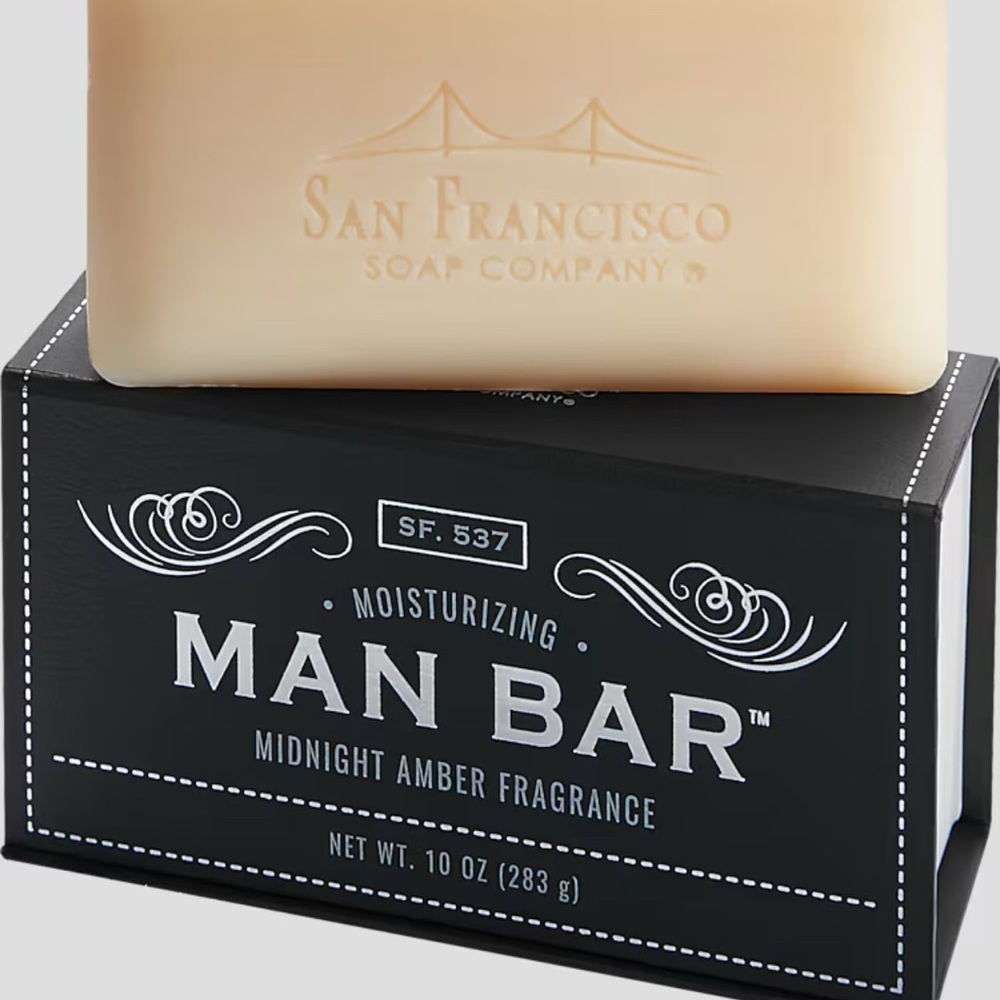 San Francisco Soap Company Moisturizing Man Bar - Midnight Amber Fragrance
